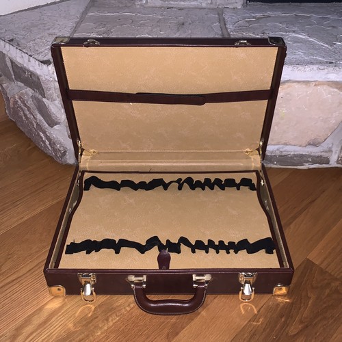 Vintage Salesman’s Display Case Silverware/Knife/Tool Box Hard Top Briefcase - Picture 2 of 12