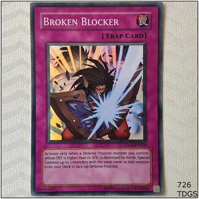 Broken Blocker - TDGS-EN069 - Super Rare Unlimited Yugioh