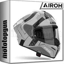AIROH HELMET FULL-FACE MOTORBIKE MXS38 MATRYX SCOPE LIGHT GREY GLOSS SZ. XS