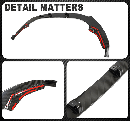 Für Audi S3 8Y 2022-23 Carbon Frontspoiler Frontlippe Front Stoßstangen Spoiler - Picture 9 of 9