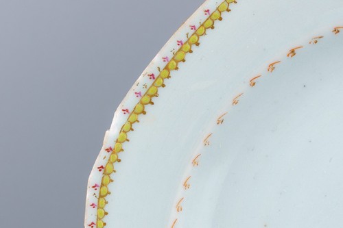 Chinese Porcelain Plate Crest Heron Motto Veritas Vincit Qing Qianlong c. 1780 - Picture 5 of 10