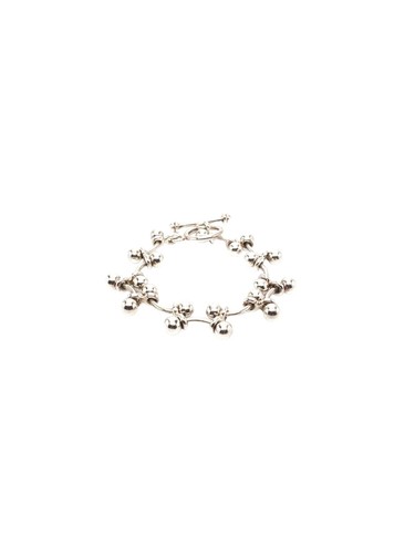 Silpada Sterling Silver Bar Bead Link Bracelet # 17530