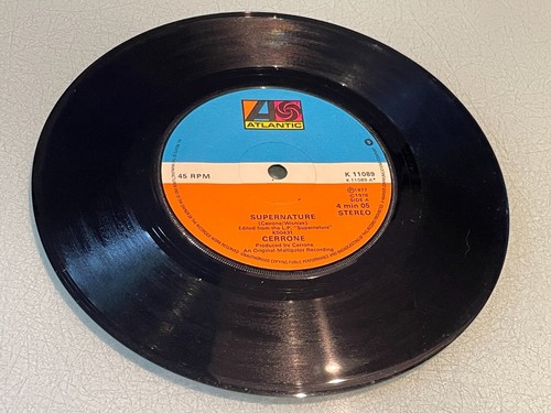 Cerrone - Supernature - Give Me Love- Vinyl Record 7" Single - 1978 Atlantic - Picture 3 of 4