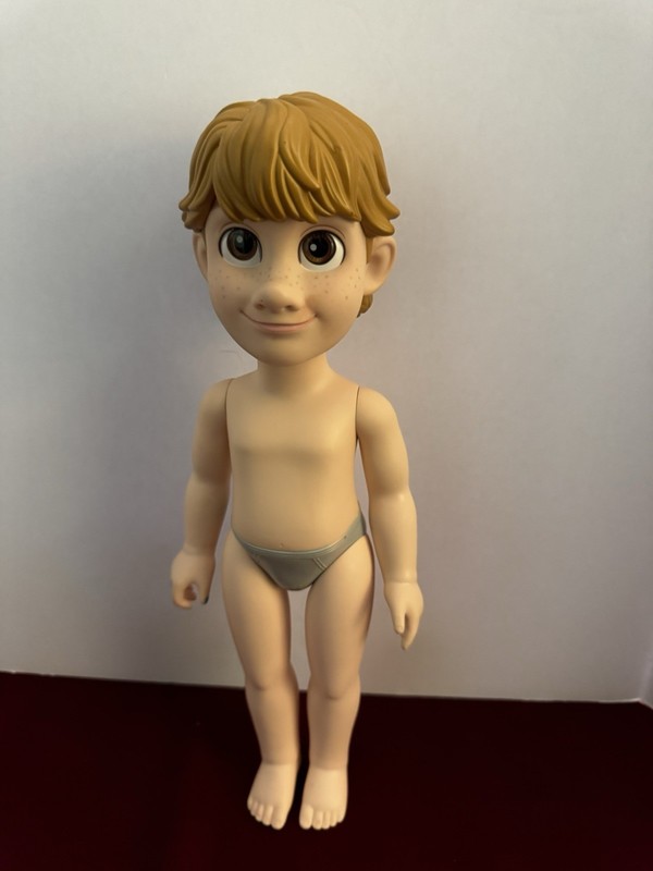 Disney Frozen Kristoff Petite Prince Hard Vinyl Doll Collectible Molded Hair 16”