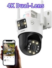 ZOSI C298 Max 4K 8MP Dual-Lens WiFi PTZ Security Camera Color Night Vision