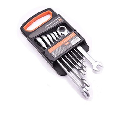 Edward Tools 7 Piece Ratcheting Wrench Set - Metric - Forged Tempered Chrome ...