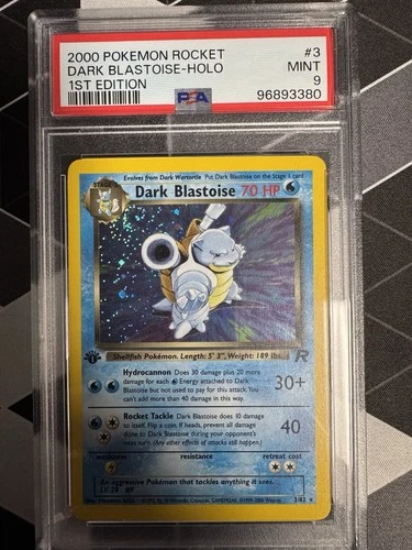 Pokémon Dark Blastoise Team Rocket 1st Edition Holo PSA 9