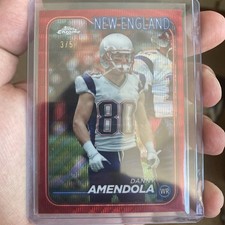 2024 Topps Chrome Danny Amendola Red Wave Refractor /5 Patriots