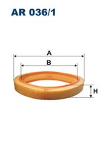 Filtron Luftfilter Ar 036/1 Filtereinsatz FüR Mercedes 190 R107 W201 Sl 300 107