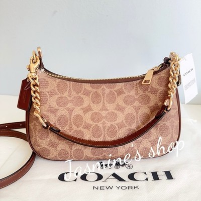 NWT Coach Teri Shoulder Bag In Signature Canvas cv933 | eBay