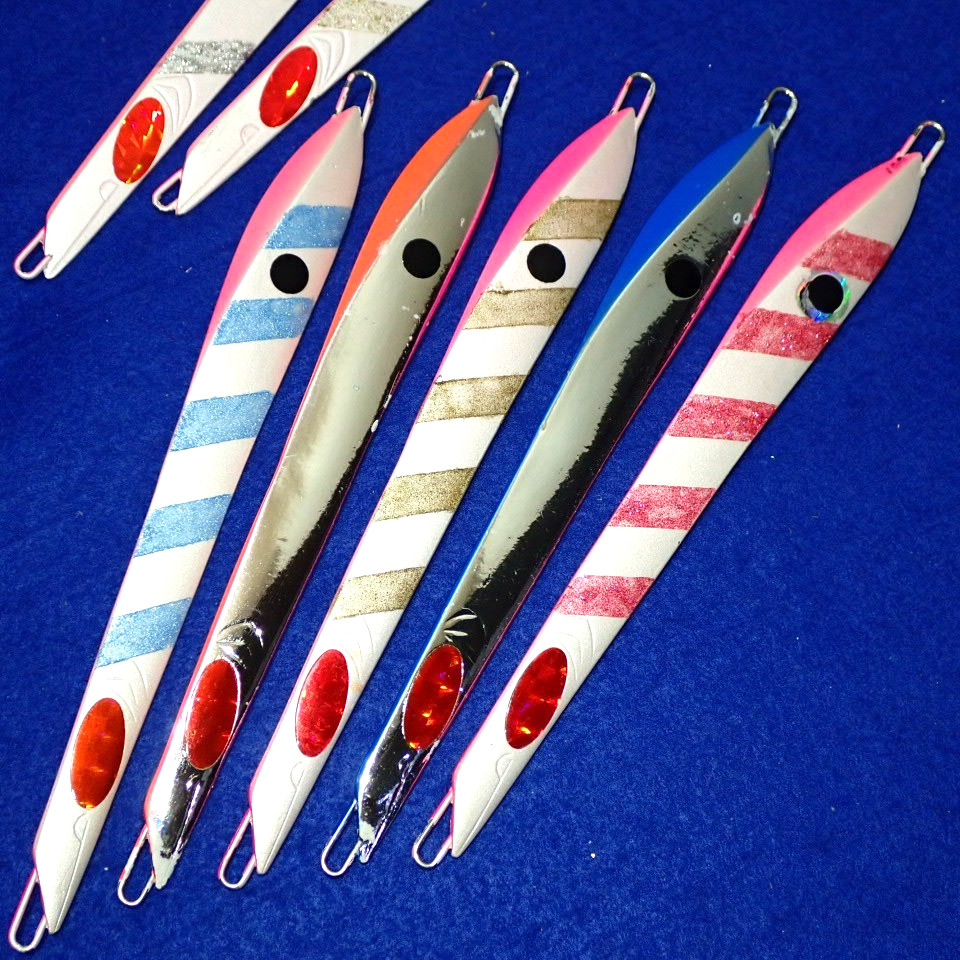 FISHERMAN CRAZY LONG JDM Fishing Lure Lot of 7 Handcrafted Jig Made in Japan - Image 3