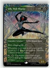 Silk Web Weaver 0215 Borderless Spider Man MTG Magic The Gathering Card FOIL NM