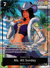 Ms. All Sunday OP14-084 Alternate Art Super Rare One Piece TCG NM