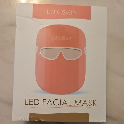 Lux Skin LED Facial Mask Multi-Light Modes Rechargeable Anti-Aging Acne