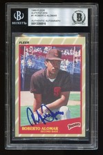 1989 Fleer Roberto Alomar Superstars #1 BGS Authentic Auto Autograph Padres