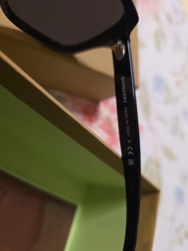 BURBERRY Eldon BE4349 300187 Black Dark Grey 51 mm Men's Sunglasses - Image 2 of 4