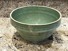Vintage McCoy Large Green Glazed Window Pane #9 Bowl #4
