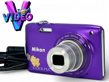 VIDEO MINT Nikon COOLPIX S3300 6x Zoom 16.0MP Camera Purple Rose From JAPAN