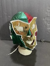 Luchador Latin Wrestler Wrestling Mask  Christmas Colors In Great Shape