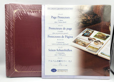 CREATIVE MEMORIES RUBY RED 12X12 SCRAPBOOK WITH GOLD ACCENTS PLUS PAGE PROTECTOR