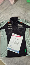 Sahara Force India F1 Team Shirt Autographed Sergio Perez & Esteban Ocon COA