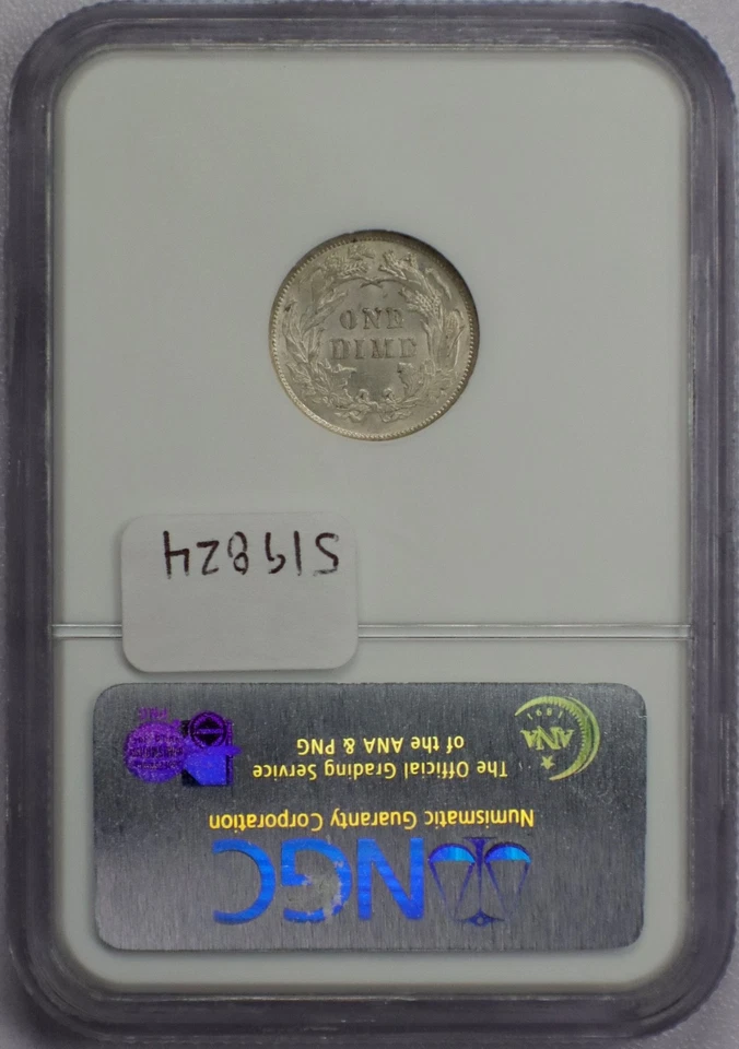 1891 10c Seated Liberty Dime - NGC MS 62 - Image 4 of 4