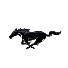 Black Chrome Plastic Pony Grille Emblem Mustang 2010-2014