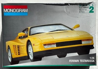 Revell MONOGRAM ''Ferarri Testarossa'' New Original Model Car 1/24 Scale Box NIB