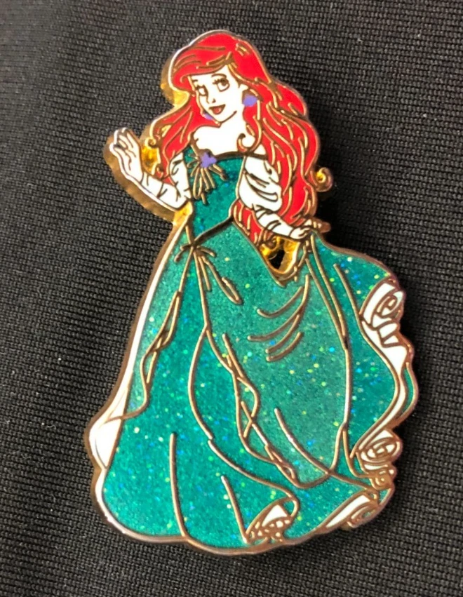 Disney pin 93361 Princess Ariel Glitter Dress The Little Mermaid green sparkle