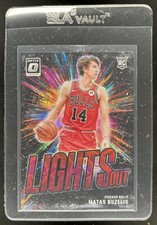 2024-25 Panini Donruss Optic Matas Buzelis Lights Out RC Red International #6