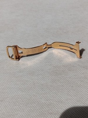Extremely Rare Vintage Cartier Deployant By Edmond Jaeger, 18K Gold, French Made