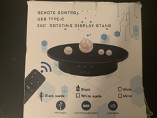 QINMAY 360 Degree Rotating Display Stand,360 Degree Photography Turntable with R