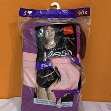 Hanes Just My Size 5 Pack Women's Brief Cotton Tagless 9/1X damaged package only