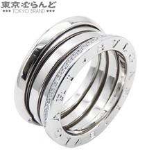 BVLGARI B-zero1 3-band demi-pav  Ring Diamond 750WG US 6-1/4 6-3/4 P0055610