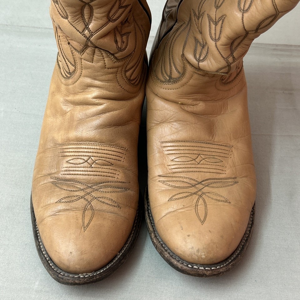 Bottes en Cuir Made in USA Tony LAMA El Paso Texas Western - Bottes Western (13634254