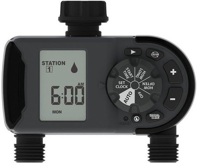 Orbit Irrigation Systems 2 Outlet HoseWatering Advanced Timer RAINDELAY 56544-04