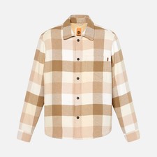 Timberland XL Men's High Pile Lined Angora Overshirt Natural/ Beige TB0A44KB-EHI
