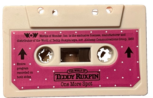 Teddy Ruxpin • One More Spot • Worlds Of Wonder Cassette 1985 • Tested Vintage