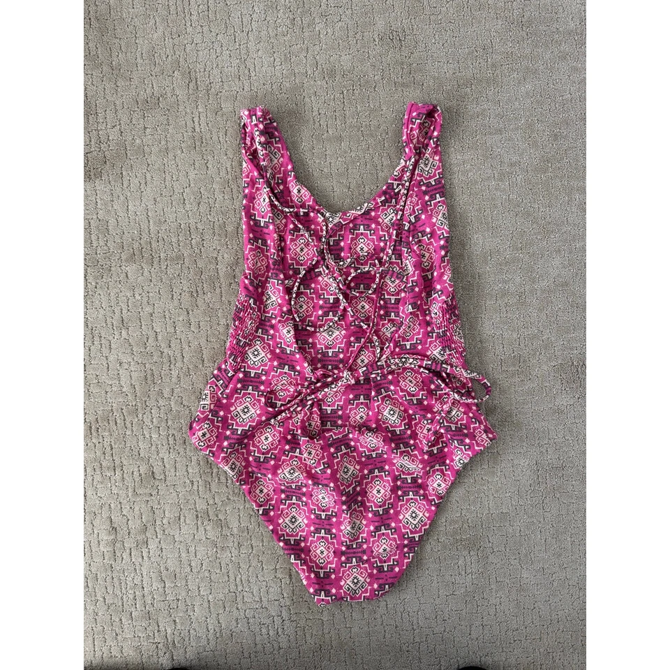 Tori Praver Swimwear Haze One Piece Swimsuit Magenta XL - Image 4 of 4