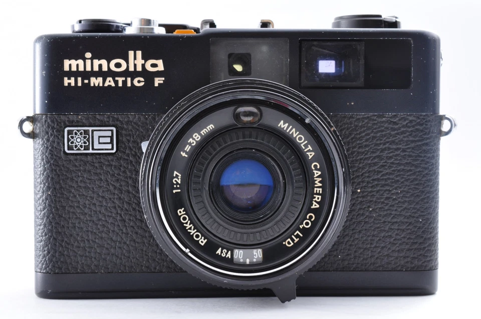 Minolta Hi-matic F analoge Kamera schwarz Rokkor 38 mm f/2.7 Exc+5 aus Japan #5974 - Bild 3 von 4