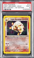 2002 POKEMON NEO DESTINY 1ST ED #12 LIGHT ARCANINE-HOLO PSA 9