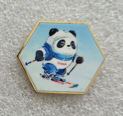 BEIJING 2022 OLYMPIC CHINA PANDA SKIING PIN