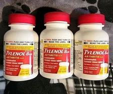 3 Pack Tylenol 8‑Hr Arthritis Pain Caplets 650 mg – 225 Count Each – Exp 2027+