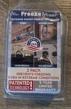 Freeze Miser Outdoor Faucet Freeze Protection (2) Pack