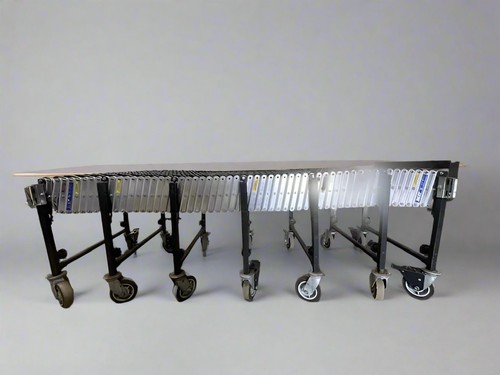 BEST FLEX 300 EXPANDABLE FLEXIBLE GRAVITY 2" SKATEWHEEL CONVEYOR 24"W x 302"L