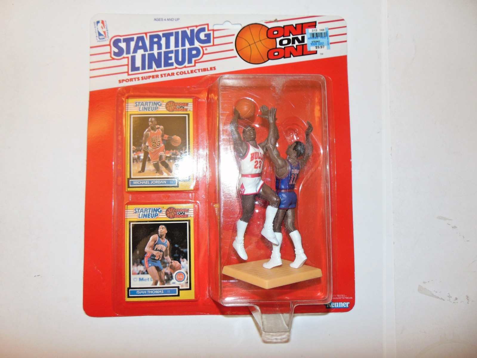 1989 Kenner Starting Lineup SLU Michael Jordan Isiah Thomas 