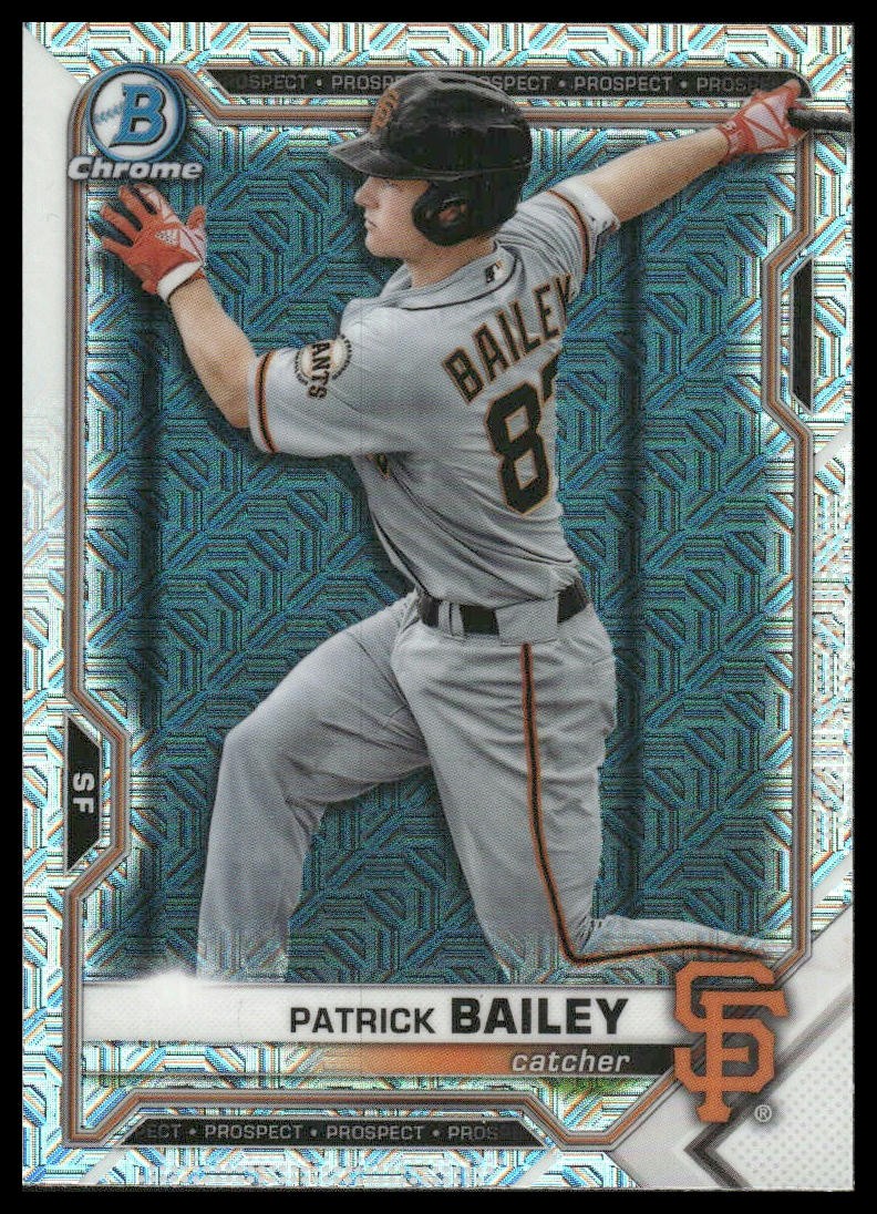 Patrick Bailey 2021 Bowman Chrome #BCP-230 Prospects Mojo Refractor Giants