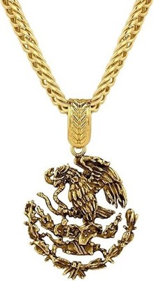 Montana Silversmiths Mexican Coat of Arms Pendant Necklace NC5886G