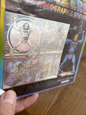Vintage 1984 MOTU Lazer Blazer 3-D Holographic Sticker Heman Skeletor