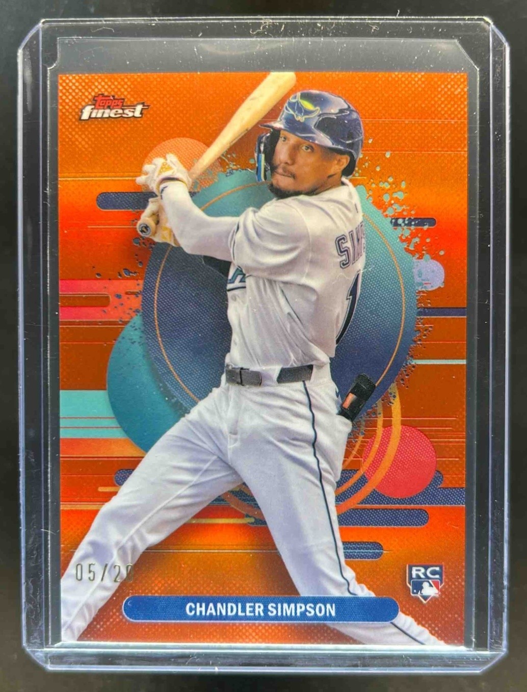 2025 Finest Chandler Simpson Uncommon RC Orange Refractor Rookie #/20 Rays